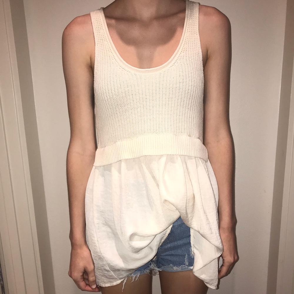 Kimchi blue knit babydoll tank
